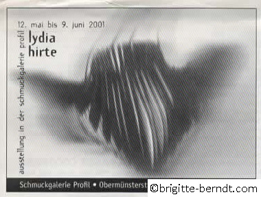 Anzeige Schmuckgalerie Profil Schmuckobjekte aus Karton Mai 2001