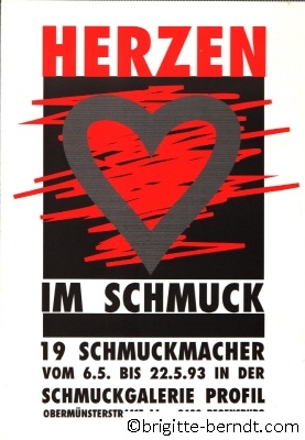 Ausstellung Herzen im Schmuck Mai 1993