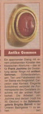 Ausstellung Gemmen Wochenblatt Oktober 2005