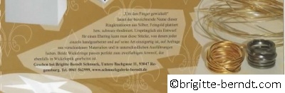 Anzeige brigitte berndt Schmuck Filter Dezember 2007