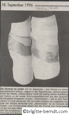 Ausstellung Herbstzeitlos Wochenblatt September 1996